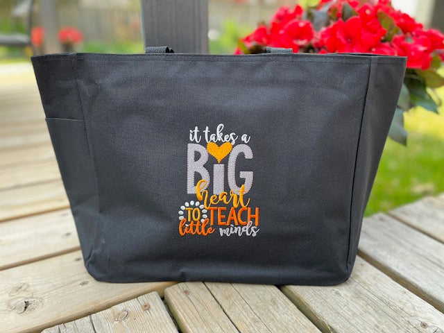 READY MADE Teacher Tote Bag - BIG HEART