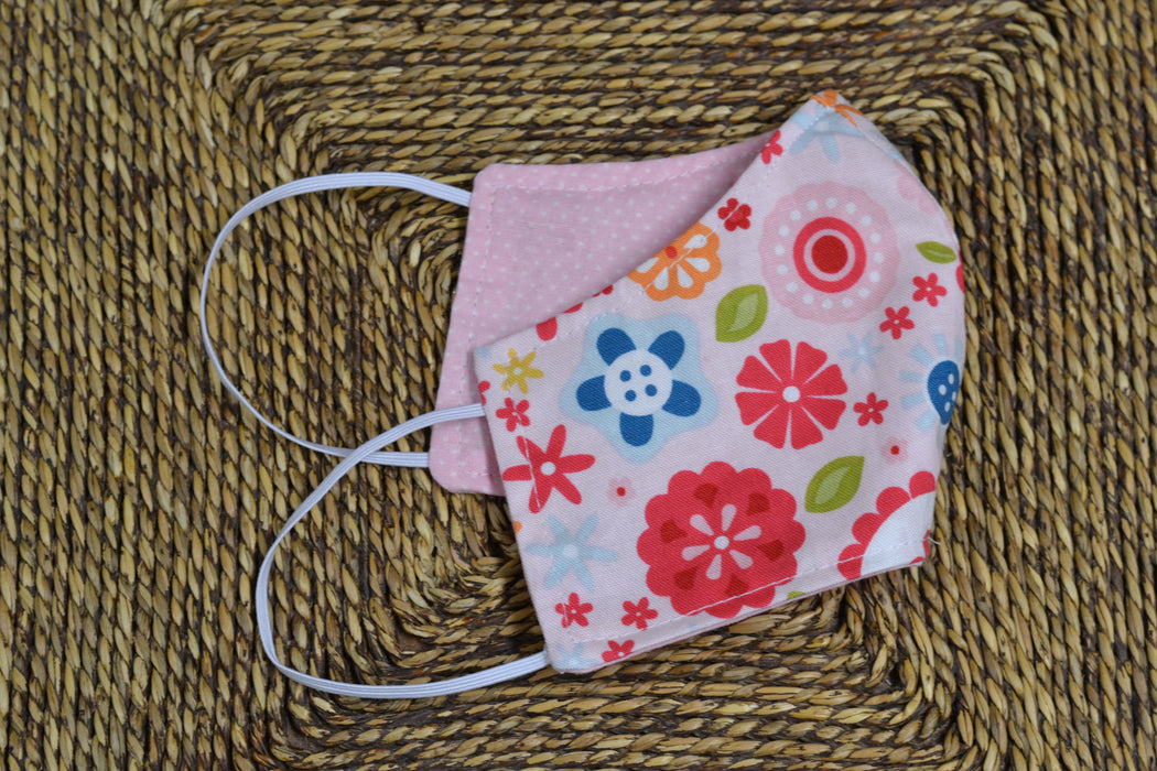 READY MADE Fabric Face Mask - Children's size (age 3 to 6 years)