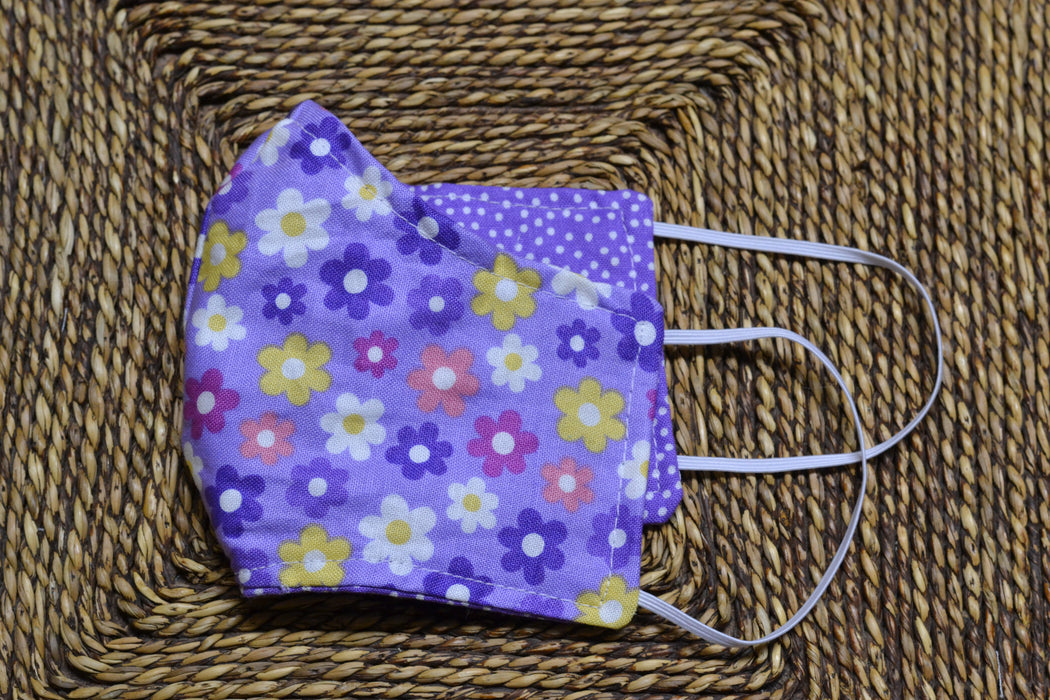 READY MADE Fabric Face Mask - Children's size (age 3 to 6 years)