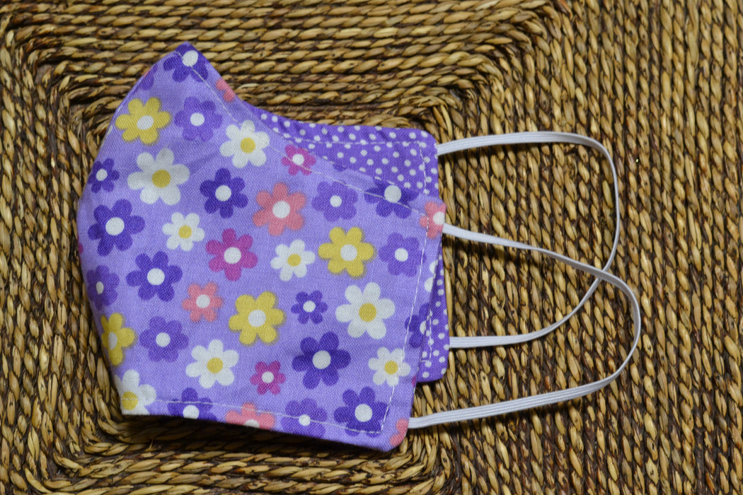 READY MADE Fabric Face Mask - Children's size (age 3 to 6 years)