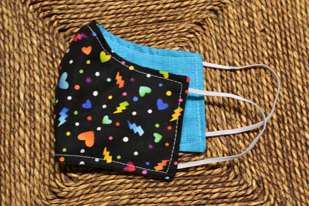 READY MADE Fabric Face Mask - Children's size (age 3 to 6 years)