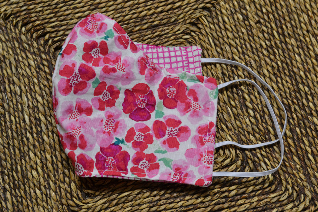 READY MADE Fabric Face Mask - Children's size (age 7 to 10 years)