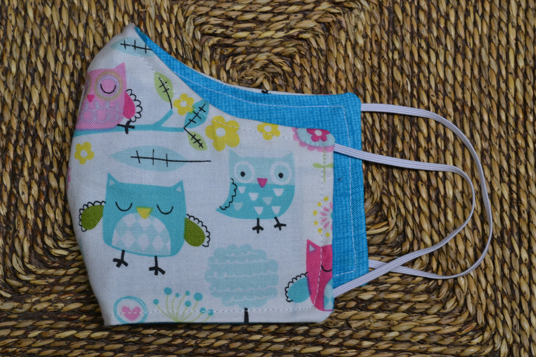 READY MADE Fabric Face Mask - Children's size (age 7 to 10 years)