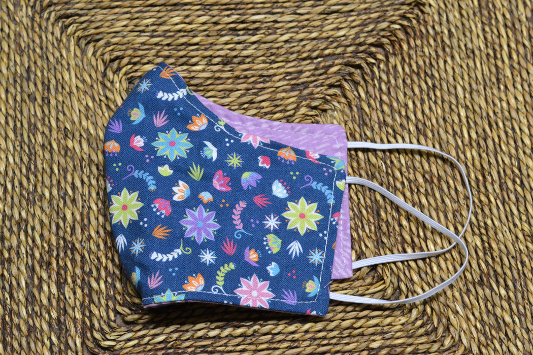 READY MADE Fabric Face Mask - Children's size (age 7 to 10 years)