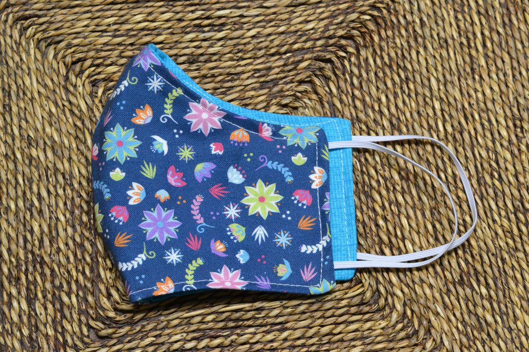 READY MADE Fabric Face Mask - Children's size (age 7 to 10 years)