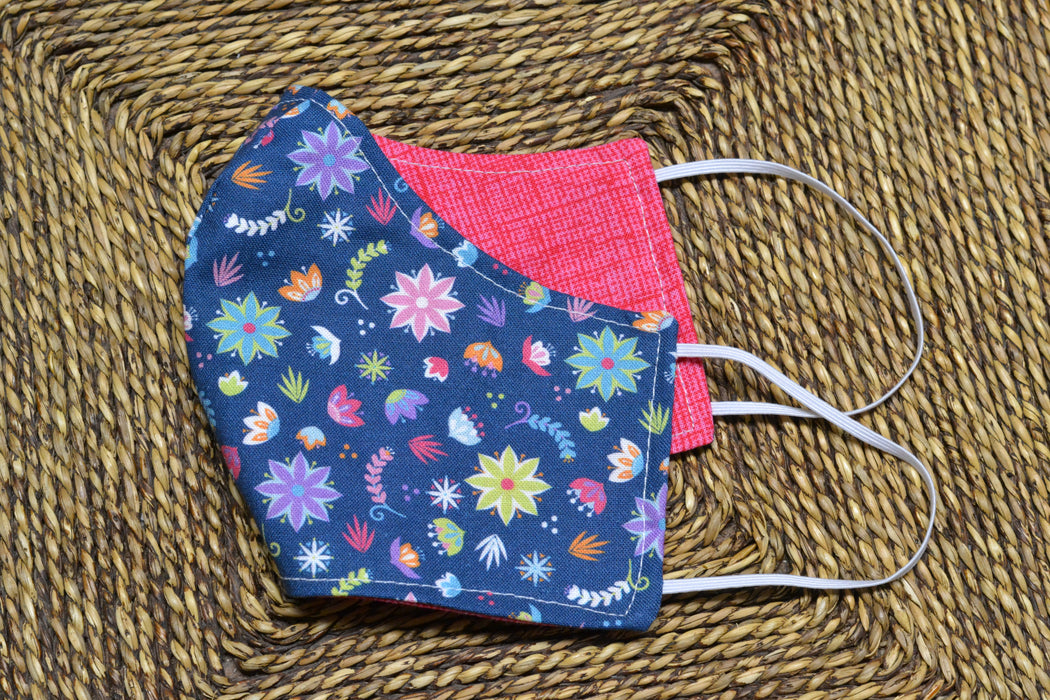 READY MADE Fabric Face Mask - Children's size (age 7 to 10 years)