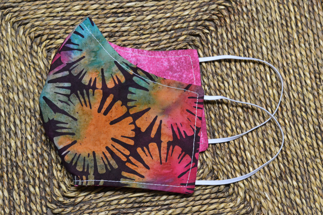 READY MADE Fabric Face Mask - Children's size (age 7 to 10 years)