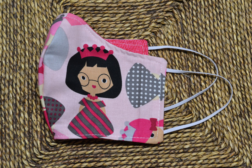 READY MADE Fabric Face Mask - Children's size (age 7 to 10 years)