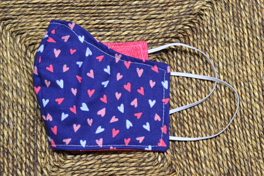 READY MADE Fabric Face Mask - Children's size (age 7 to 10 years)