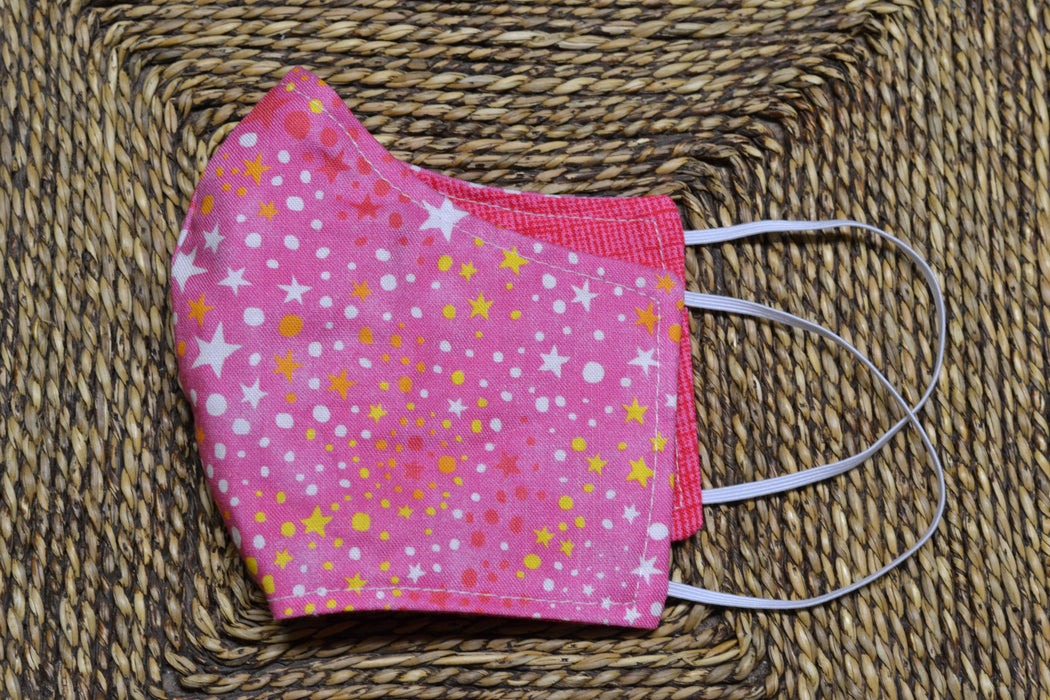 READY MADE Fabric Face Mask - Children's size (age 7 to 10 years)