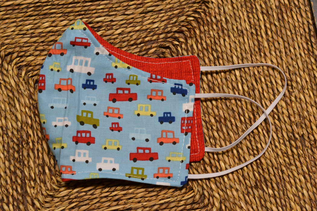 READY MADE Fabric Face Mask - Children's size (age 7 to 10 years)
