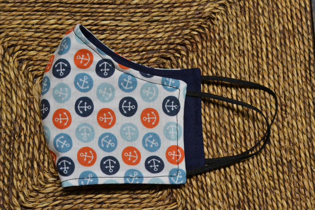 READY MADE Fabric Face Mask - Children's size (age 7 to 10 years)