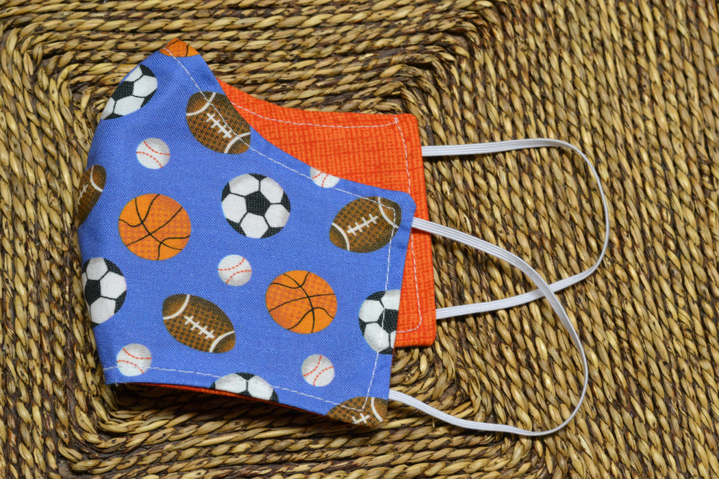 READY MADE Fabric Face Mask - Children's size (age 3 to 6 years)