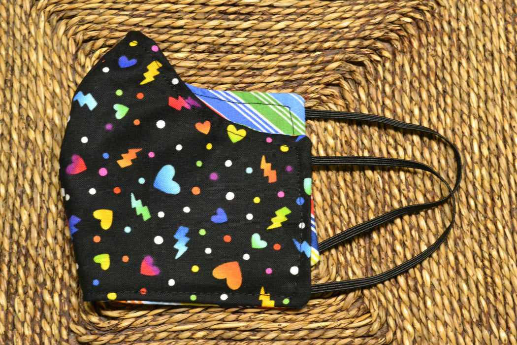 READY MADE Fabric Face Mask - Children's size (age 3 to 6 years)