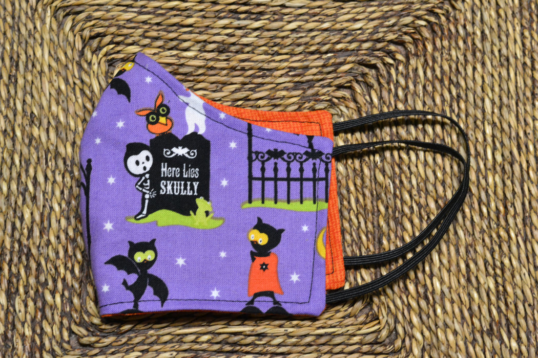 READY MADE Fabric Face Mask - Children's size (age 3 to 6 years)