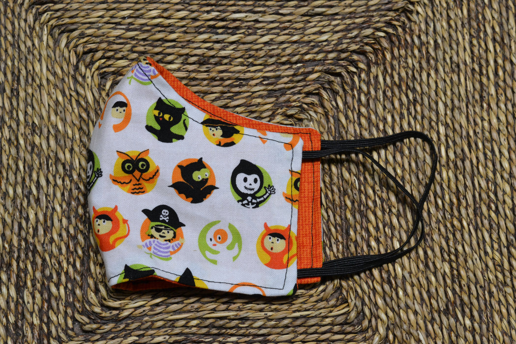 READY MADE Fabric Face Mask - Children's size (age 3 to 6 years)