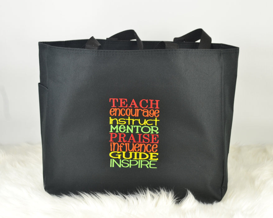 READY MADE Teacher Tote Bag - Teach design