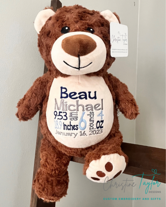 Dark Brown Fuzzy Bear