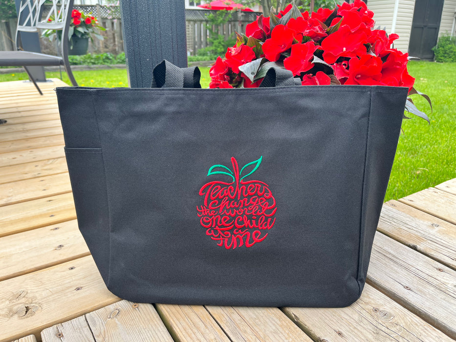 READY MADE Teacher Tote Bag - APPLE ENGLISH