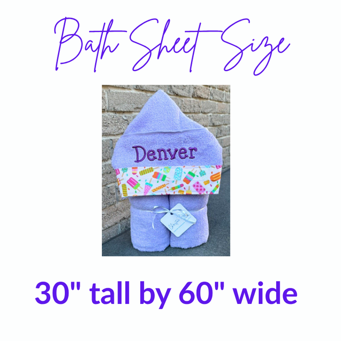 Hooded Towels - Bath SHEET size