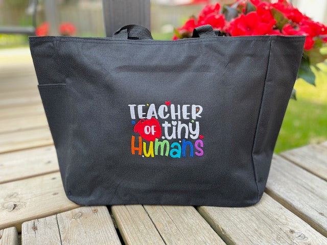 READY MADE Teacher Tote Bag - TEACHER TINY HUMANS