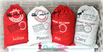 Personalized Santa Sacks - Santa Sleigh Design CREAM SACK - Christine Taylor Designs