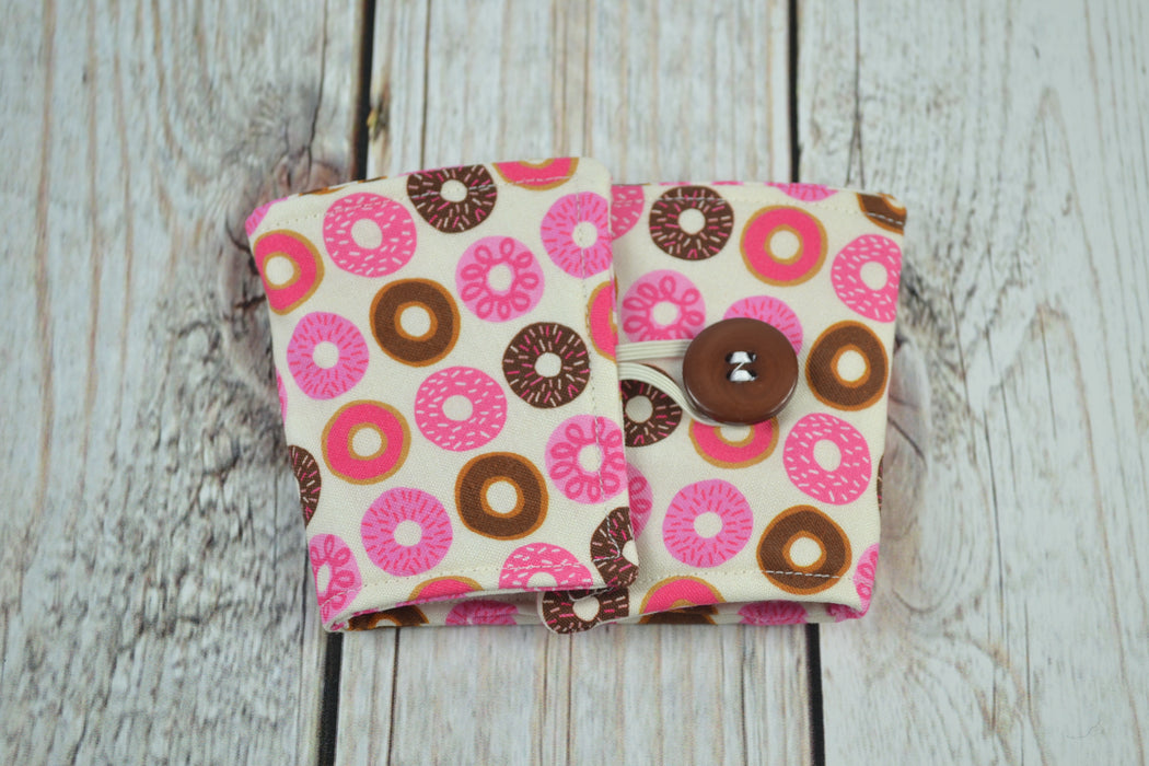 READY MADE Coffee Cozy - Pink Donuts - Christine Taylor Designs