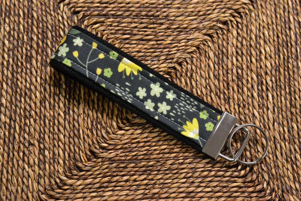 READY MADE Key Fob - Green Floral
