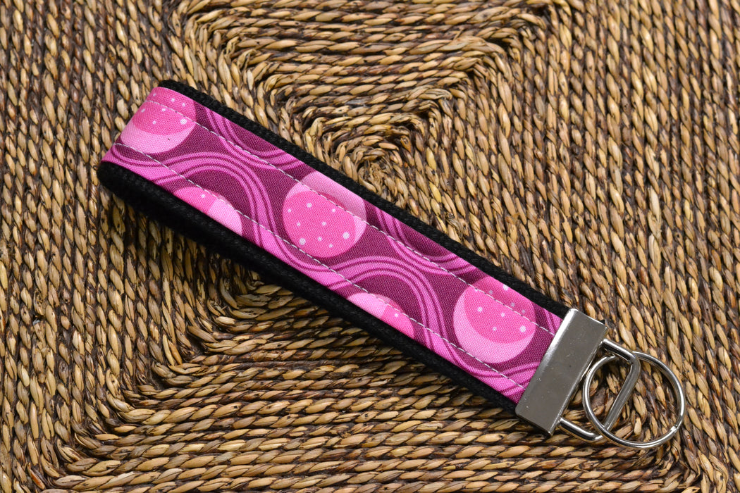 READY MADE Key Fob - Pink Geometric