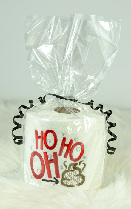 Embroidered Toilet Paper - "Ho Ho Oh crap"