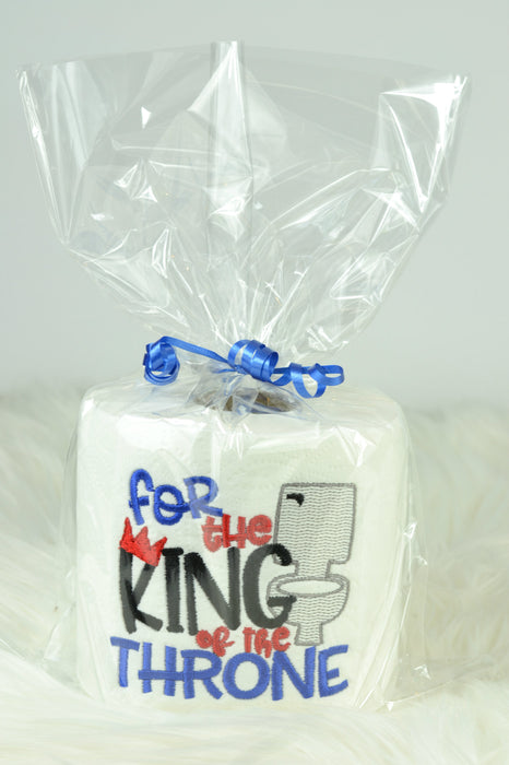 Embroidered Toilet Paper - "For the King of the Throne"