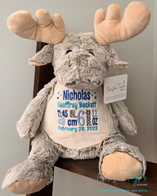 Baby announcement stuffed 2024 animal