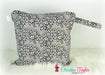 Ready Made MEDIUM SIZE Wet Bag - Grey Black Flowers - Christine Taylor Designs