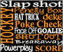 Hockey Mom Fleece Blanket - Hockey Words Design - Christine Taylor Designs