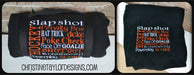 Hockey Mom Fleece Blanket - Hockey Words Design - Christine Taylor Designs
