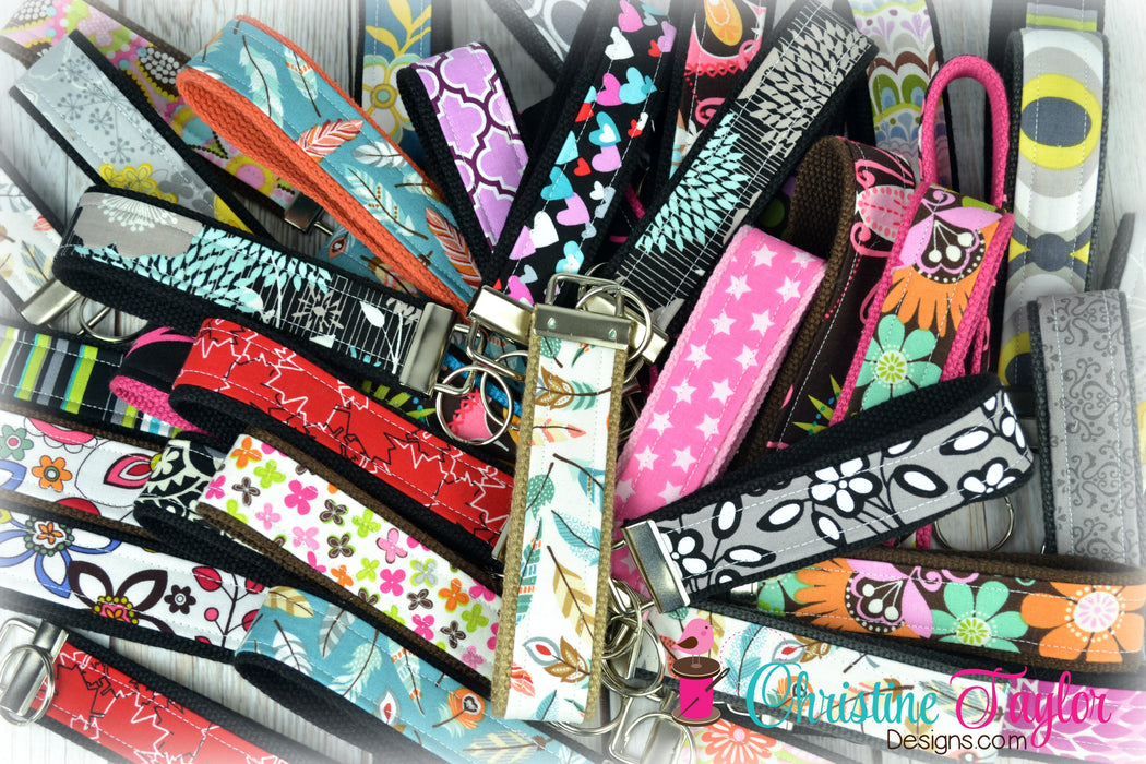 READY MADE Key Fob - Lagoon Stripes - Christine Taylor Designs