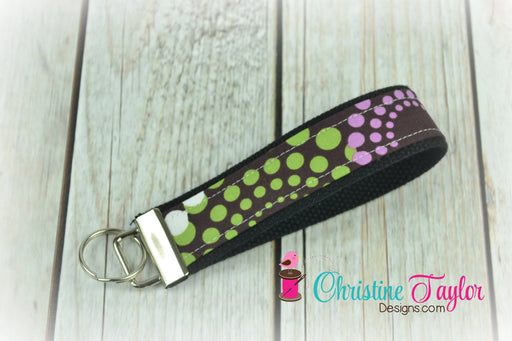 READY MADE Key Fob - Orchid Dot - Christine Taylor Designs