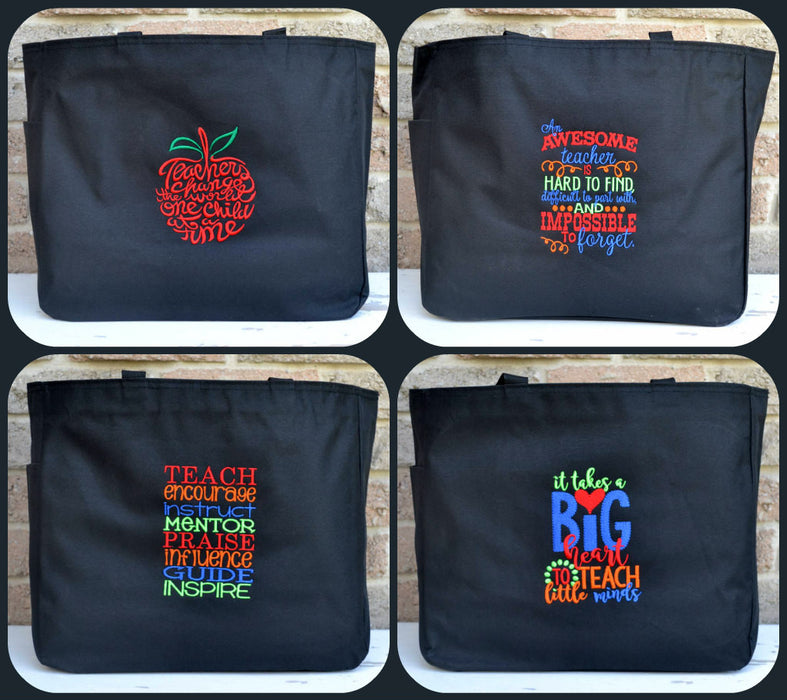Teacher Tote Bag - Custom Design your own! - Christine Taylor Designs
